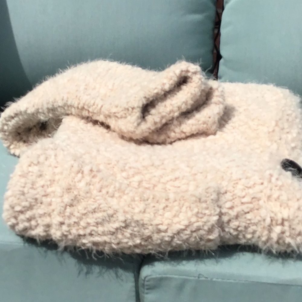 EXTREME SOFT & COZY MIDI CARDIGAN, CREAM with POCKETS - Picture 6 of 13